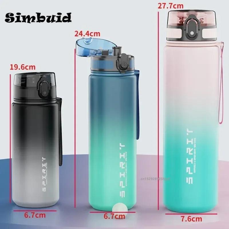 1L Leak-Proof Sports Water Bottle – Portable, Colorful Fitness Jug (500ml/650ml/1000ml)